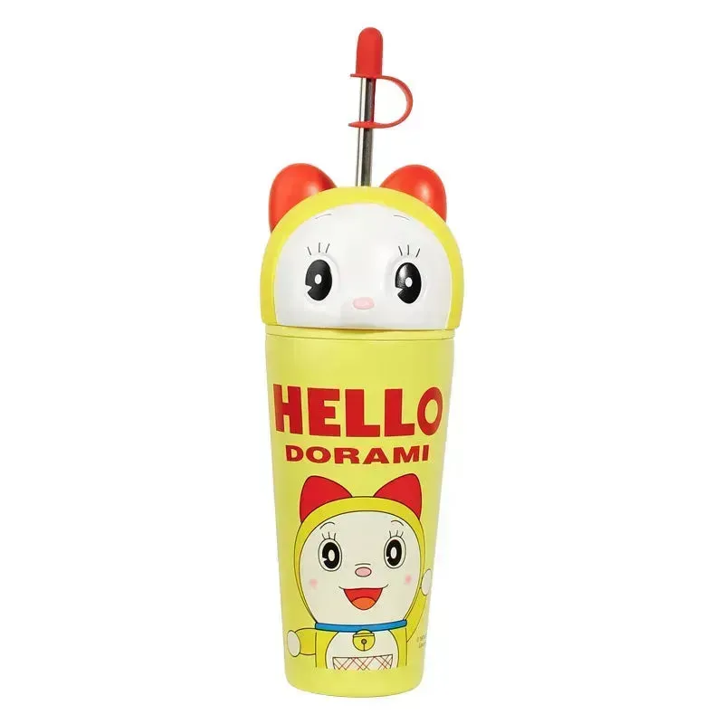 Duo-Sip Doraemon & Dorami Sipper Tumbler (600 ml)
