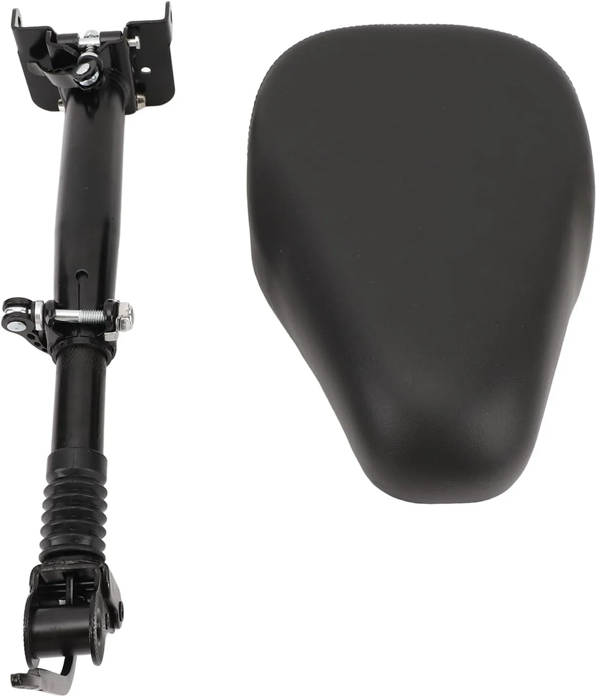 Electric Scooter Seat, 40‑55cm Height Adjustable Electric Scooter Folding Seat High Load Bearing Scooter Shock Absorbing Seat with Aluminum Alloy Pole for M4 Scooters