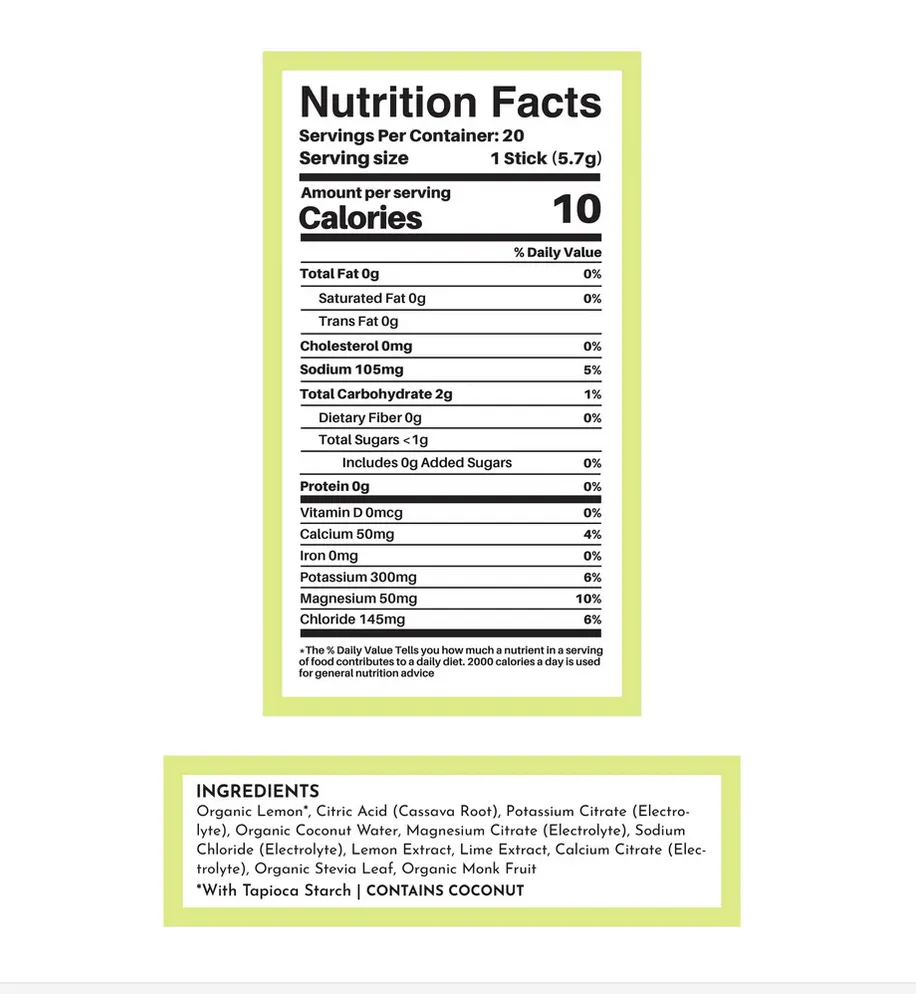 Electrolytes - Lemon Lime