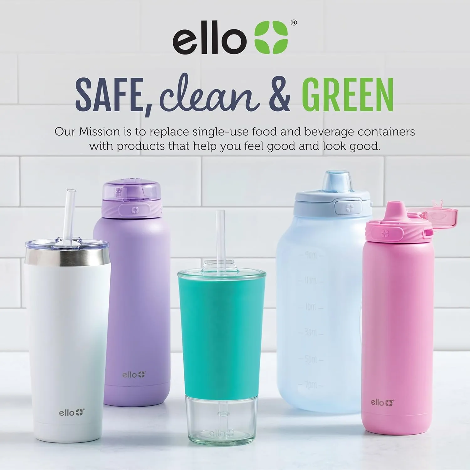 Ello Therma 32oz Insulated Stainless Steel Thermos for Hot & Cold Beverages with Leak Proof Lid & Built-in Cup, Triple Wall Insulation, Hot 24 Hrs, Perfect for Coffee,Tea, Dishwasher Safe, Black