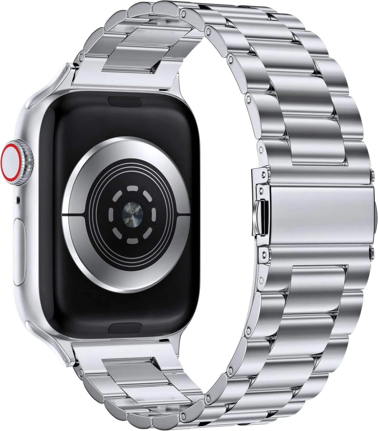 EPULY Compatible with Apple Watch Band 49mm 45mm 44mm 42mm 41mm 40mm 38mm, Business Stainless Steel Metal Watchband for iWatch Band Series 9, Ultra 2, SE, Ultra Series 8 7 6 5 4 3 2 1 Men & Women