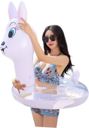 ERINGOGO 1pc Water Floating Ring Swim Ring for Swimming Ring Swimming Floats Swimming Pool Toys Pool Inflatable Swimming Tool Inflatable Pool Floats Water Floaties for Inflatables Beach, 97X90X80CM