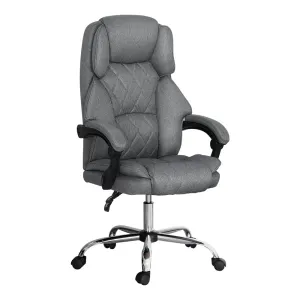 Executive Fabric Office Chair Recliner - Grey