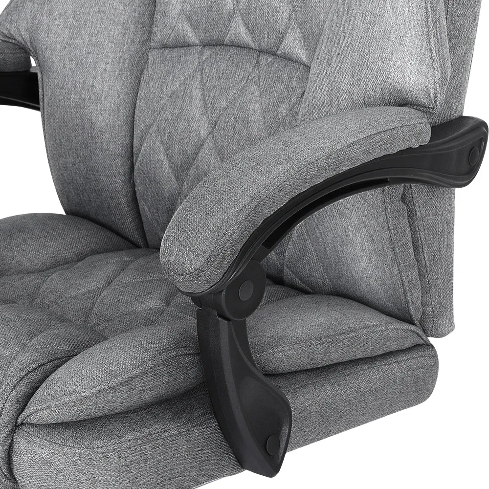 Executive Fabric Office Chair Recliner - Grey