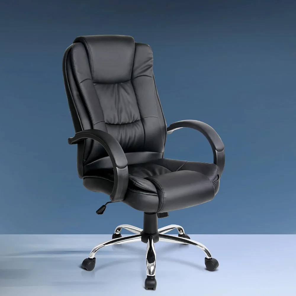 Executive PU Leather Office Chair - Black