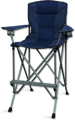 Extra Tall Folding Chair - 31" Seat Height Director Chair for Camping