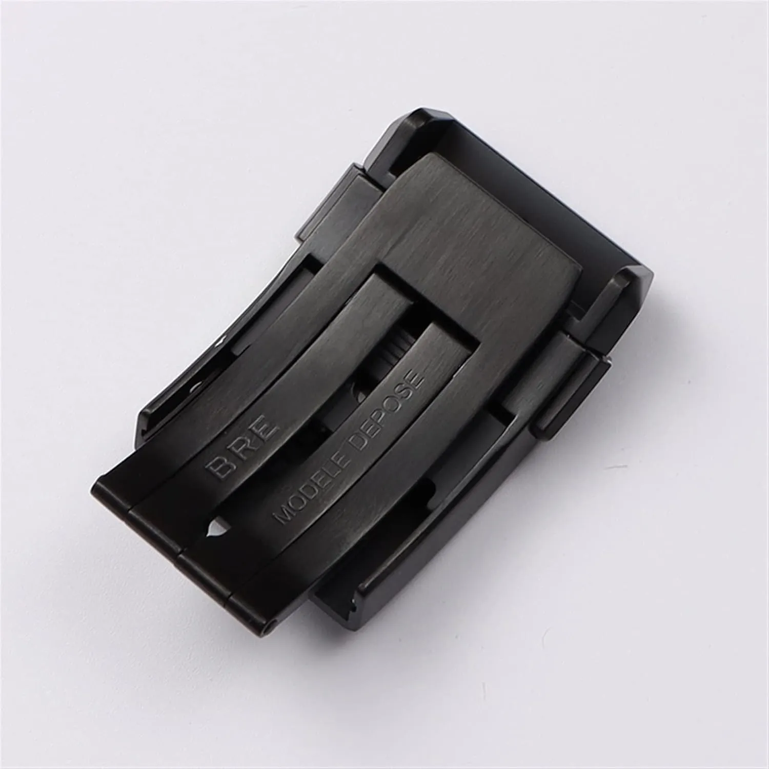 EZZON 316L Stainess Steel Buckle For Breitling Watchband 20mm Polishing Double Click Clasp Strap Folding Buckle