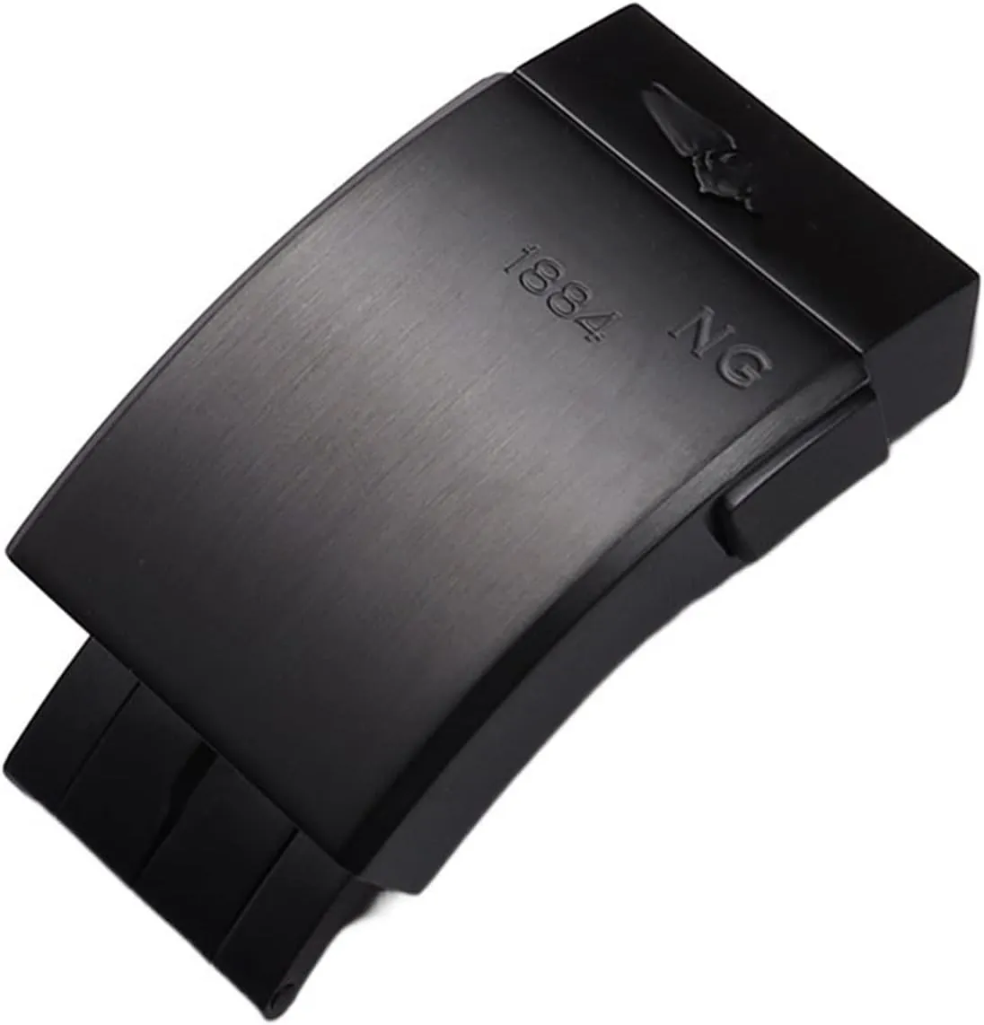 EZZON 316L Stainess Steel Buckle For Breitling Watchband 20mm Polishing Double Click Clasp Strap Folding Buckle