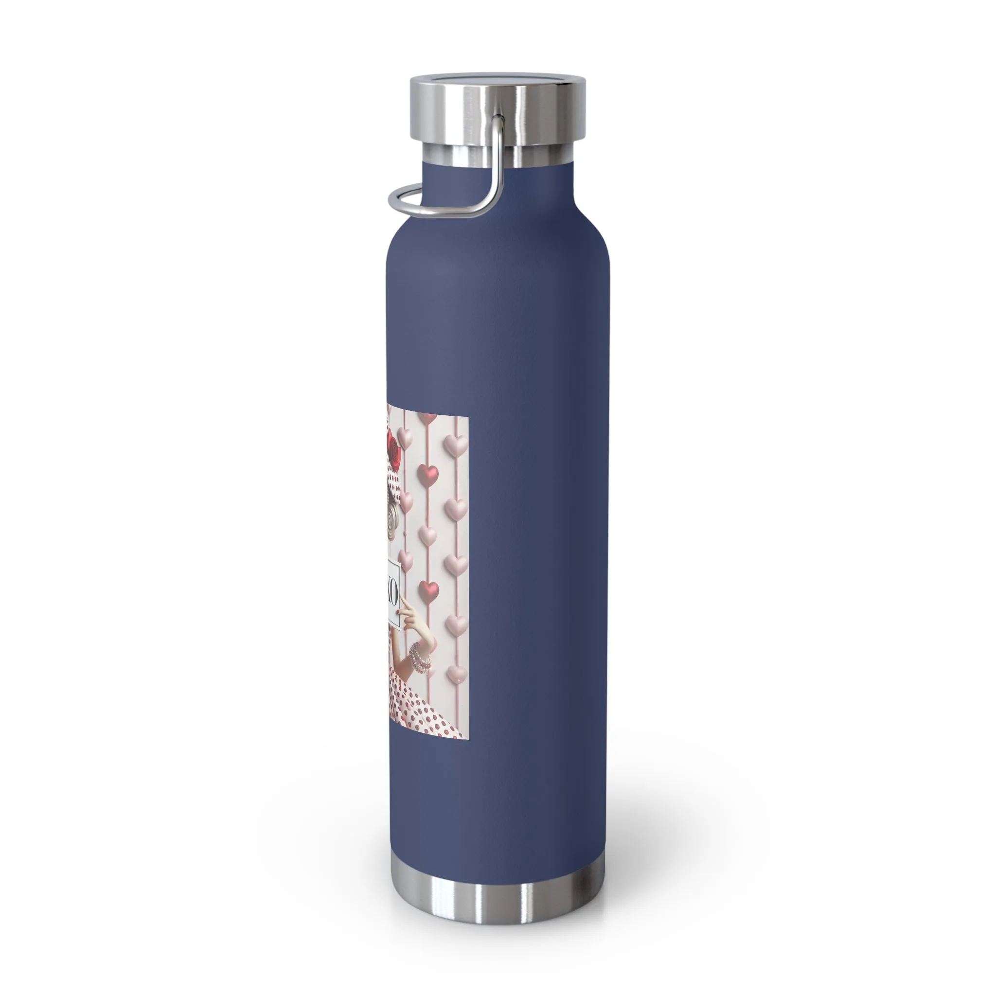 Fashionably Yours, XOXO Copper Vacuum Insulated Bottle, 22oz