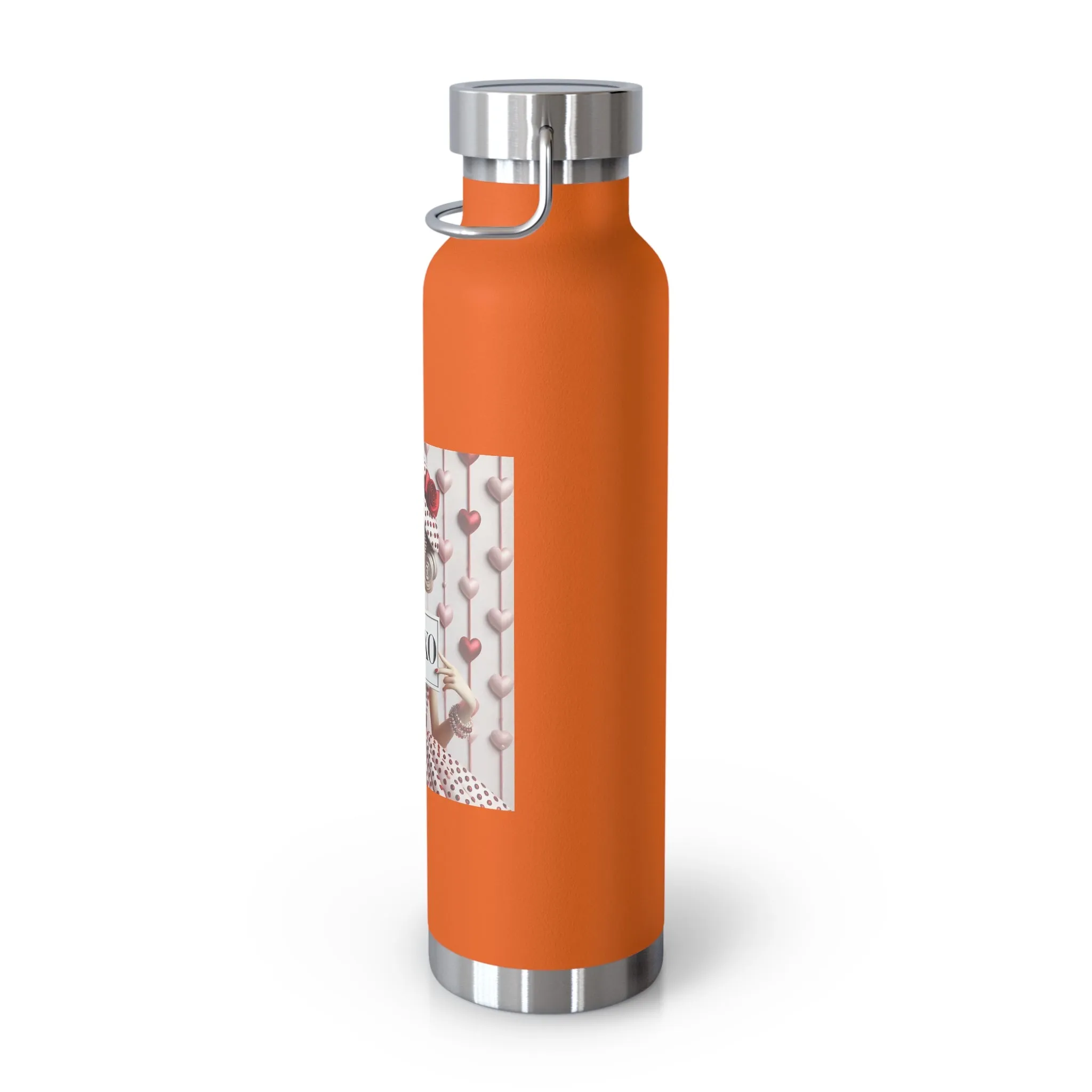 Fashionably Yours, XOXO Copper Vacuum Insulated Bottle, 22oz