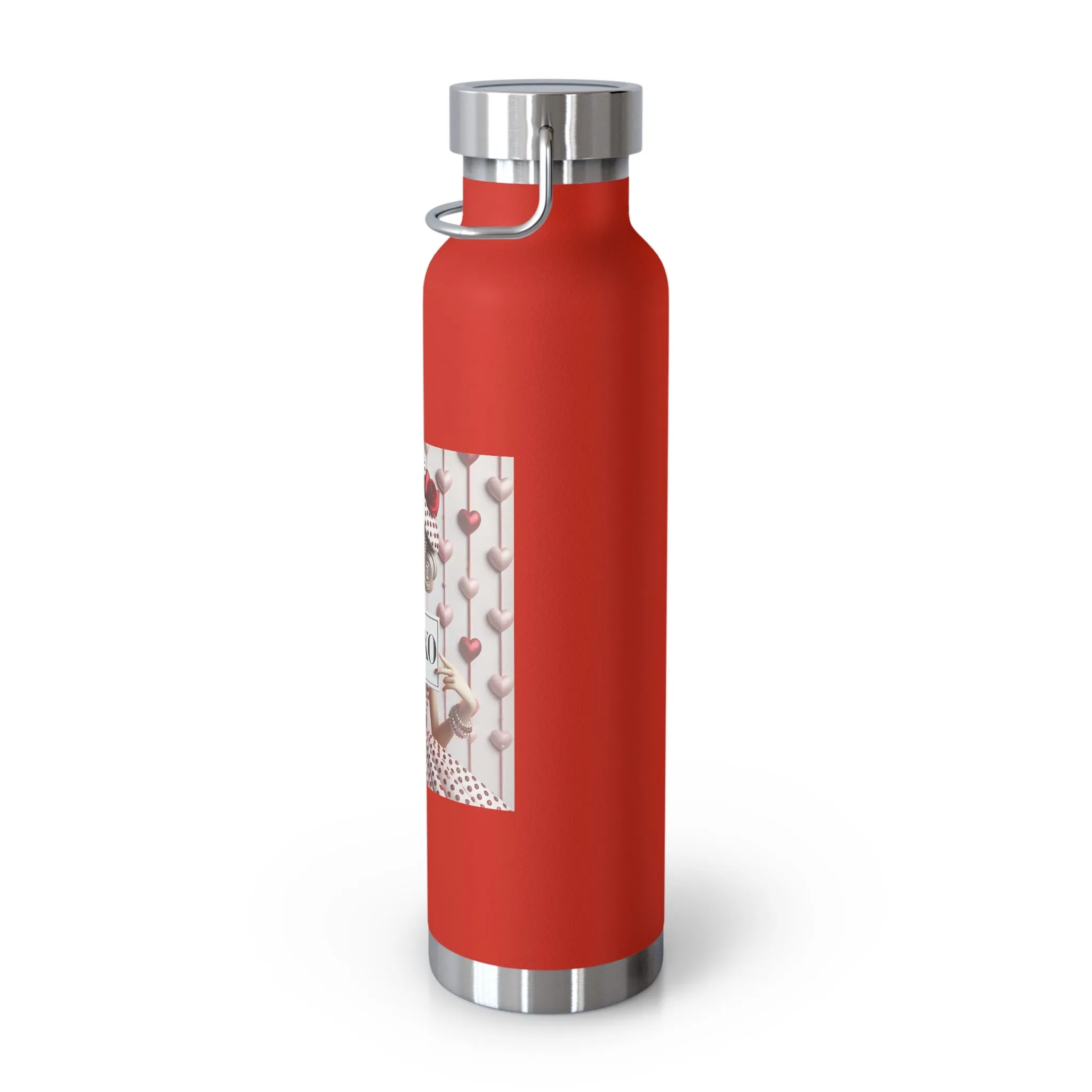 Fashionably Yours, XOXO Copper Vacuum Insulated Bottle, 22oz