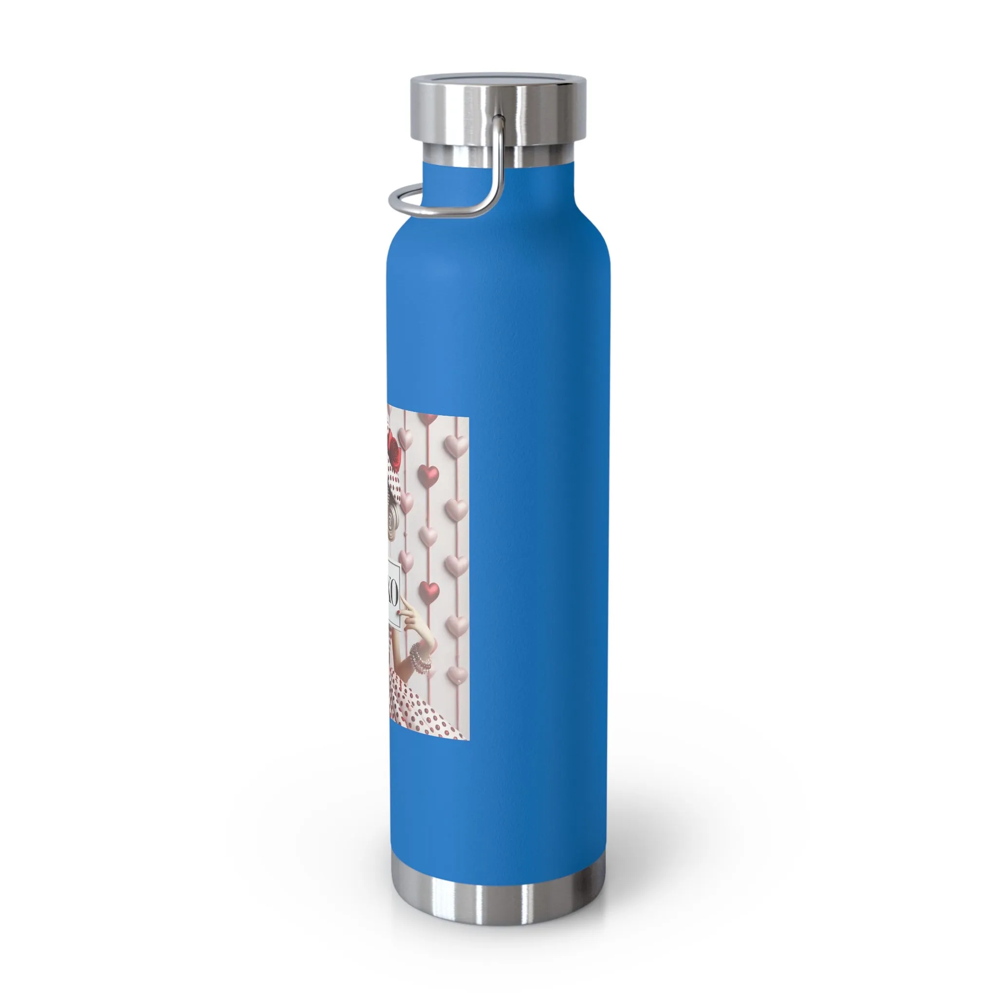 Fashionably Yours, XOXO Copper Vacuum Insulated Bottle, 22oz