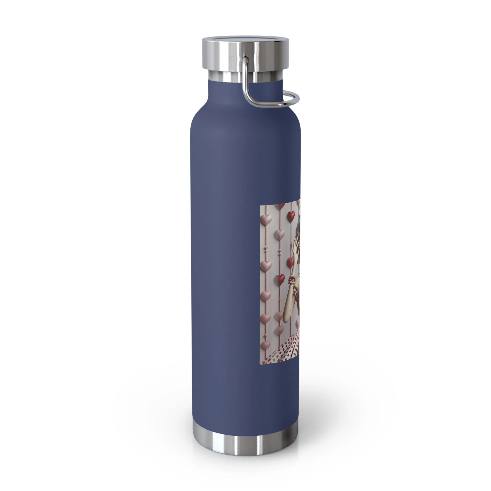 Fashionably Yours, XOXO Copper Vacuum Insulated Bottle, 22oz
