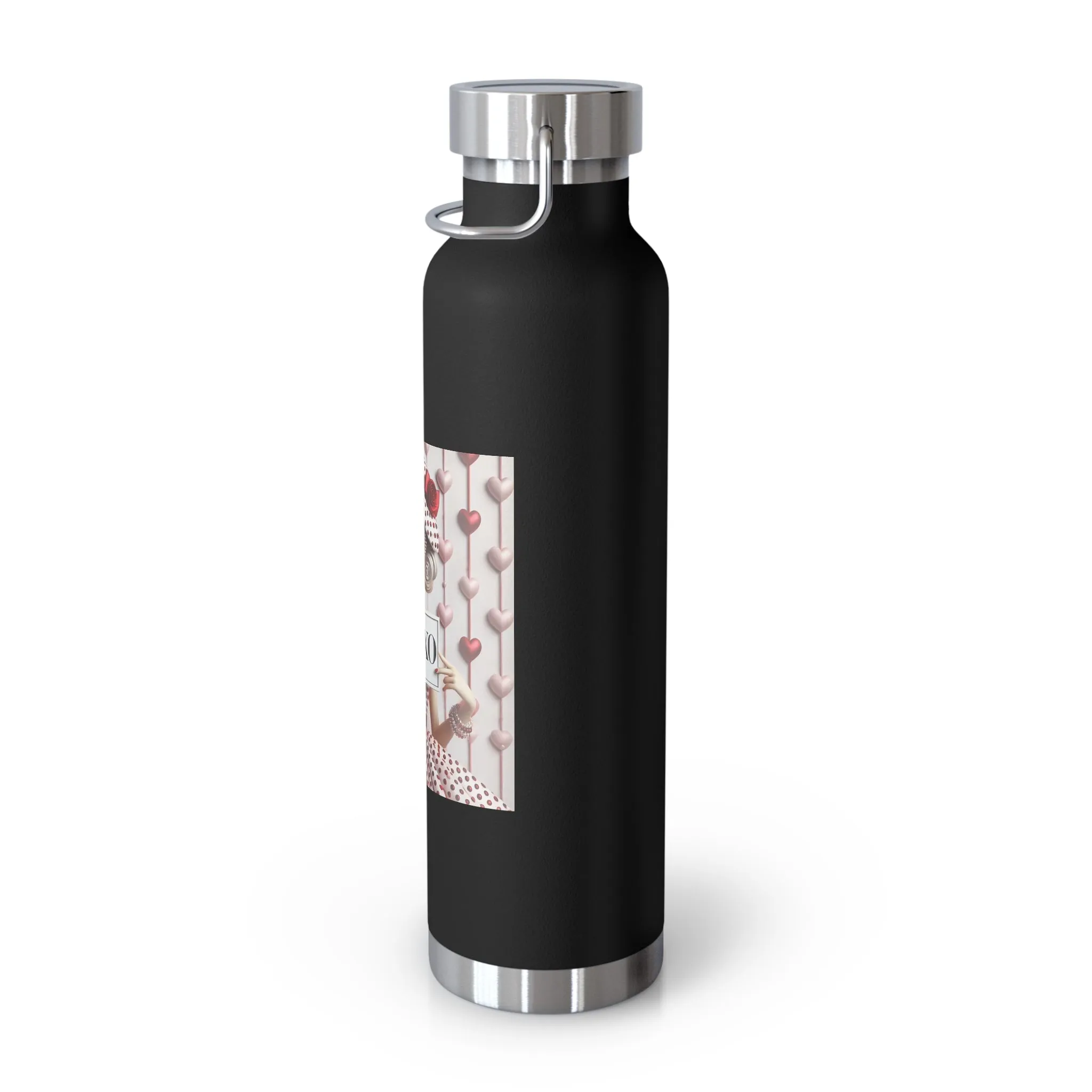 Fashionably Yours, XOXO Copper Vacuum Insulated Bottle, 22oz