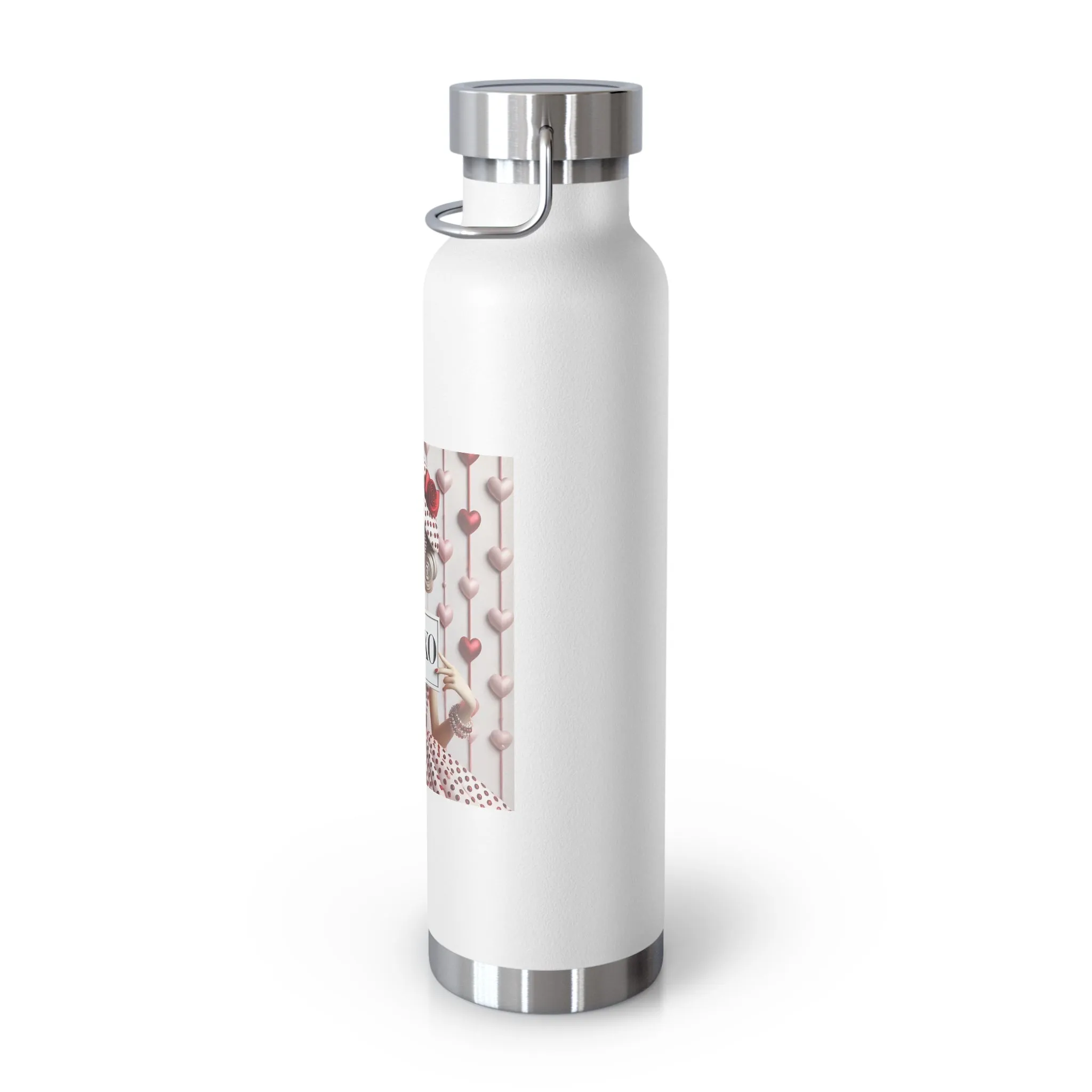 Fashionably Yours, XOXO Copper Vacuum Insulated Bottle, 22oz