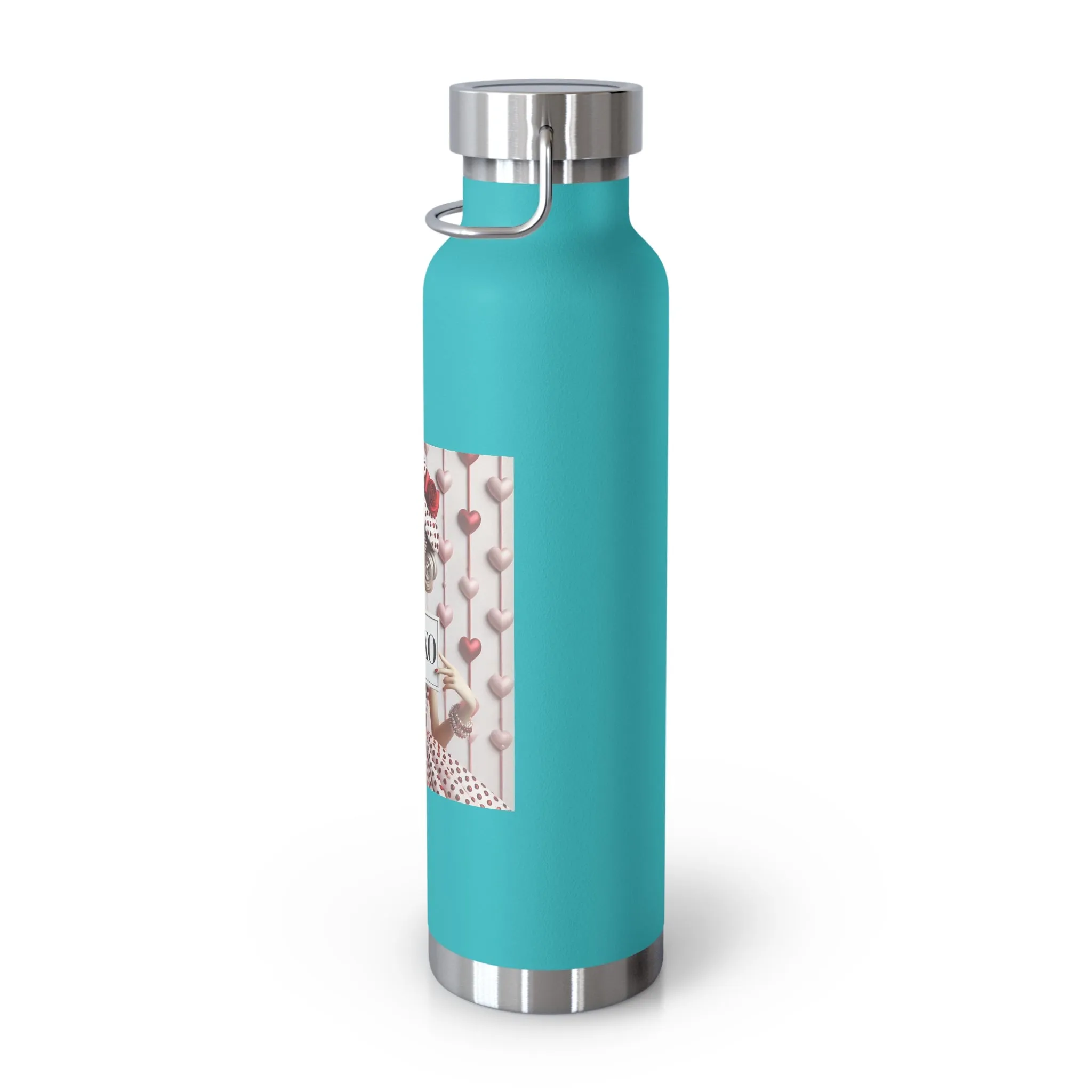 Fashionably Yours, XOXO Copper Vacuum Insulated Bottle, 22oz