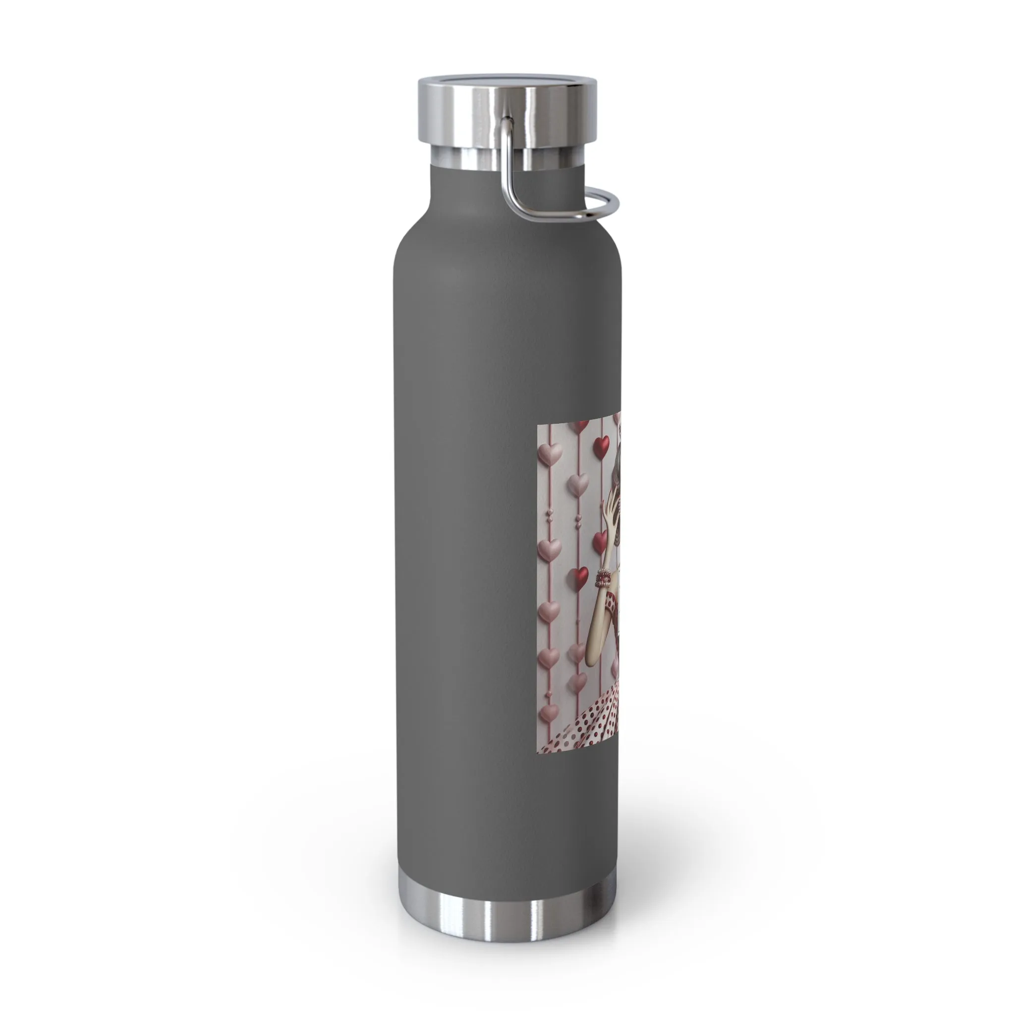 Fashionably Yours, XOXO Copper Vacuum Insulated Bottle, 22oz