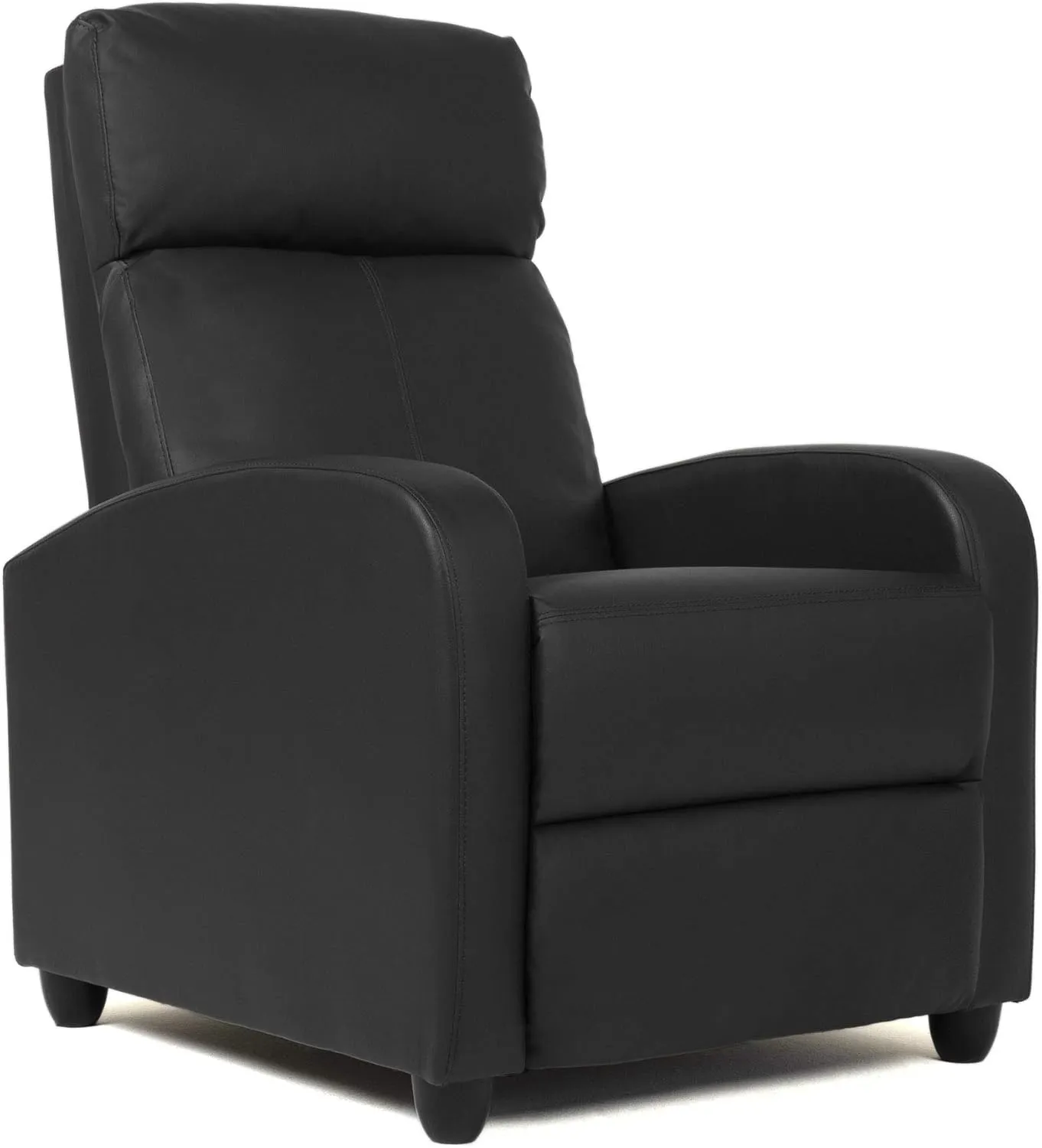FDW Recliner Chair Push Back Sofa Home Theater Seating with Lumbar Support and Leather Padded Seat Backrest for Living Room