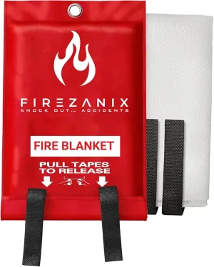 Fire Blankets Emergency for Home, Kitchen, Camping, Office and Vehicle | Flame Retardant Fire Extinguishing Blanket | Fire Extinguisher Safety Suppression Blanket - Made from Fiberglass