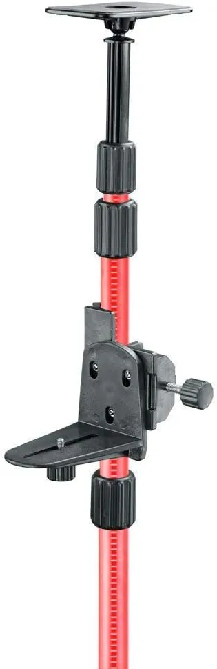 Firecore 13 Ft./4m Telescoping Pole with 1/4-Inch by 20-Inch Laser Mount, Adjustable Laser Level Mounting Pole for Rotary and Line Lasers-FLP400A