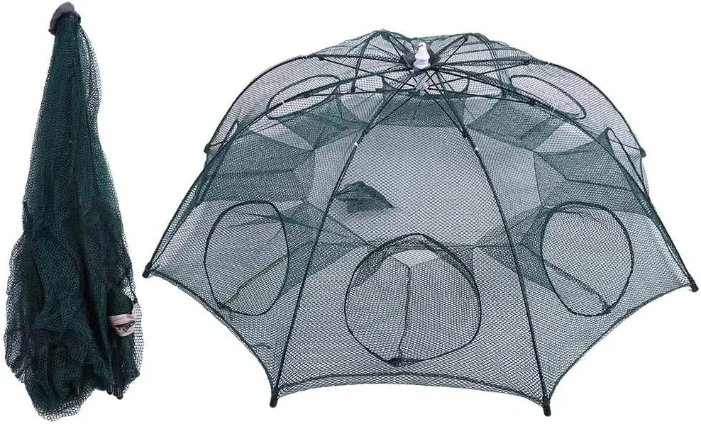 Fishing Bait Trap,Fishing Trap,for Catching Small Bait Fish Eels Crab Lobster Minnows Shrimp,Cast Net Dip Cage Compact and Foldable for Easy Transportation and Storage, Fishing Trap,Fishing Bait