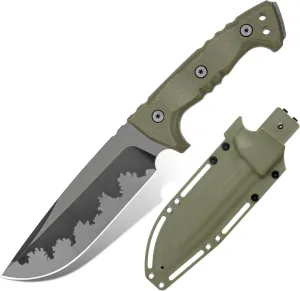 Fixed-Blade Knives Heavy Duty Knife, D2 Steel Fixed Blade Knives with Kydex Sheath for Outdoor, Camping, father's day pocket knife, father's day pocket knives