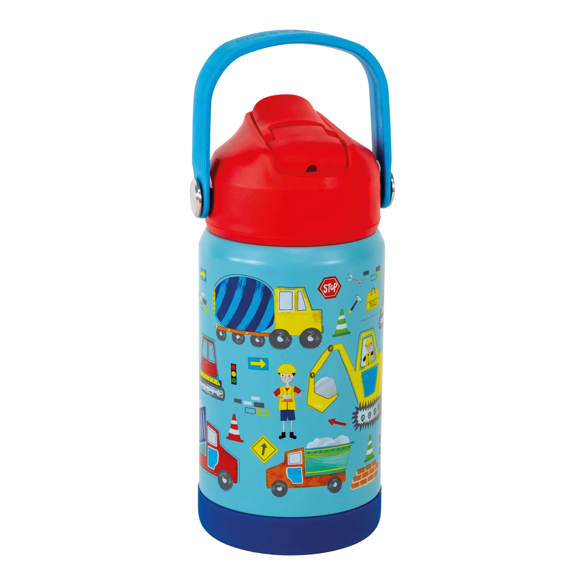 Floss & Rock Construction Theme Stainless Steel Children's Drinks / Water Bottle 14.1 fl oz