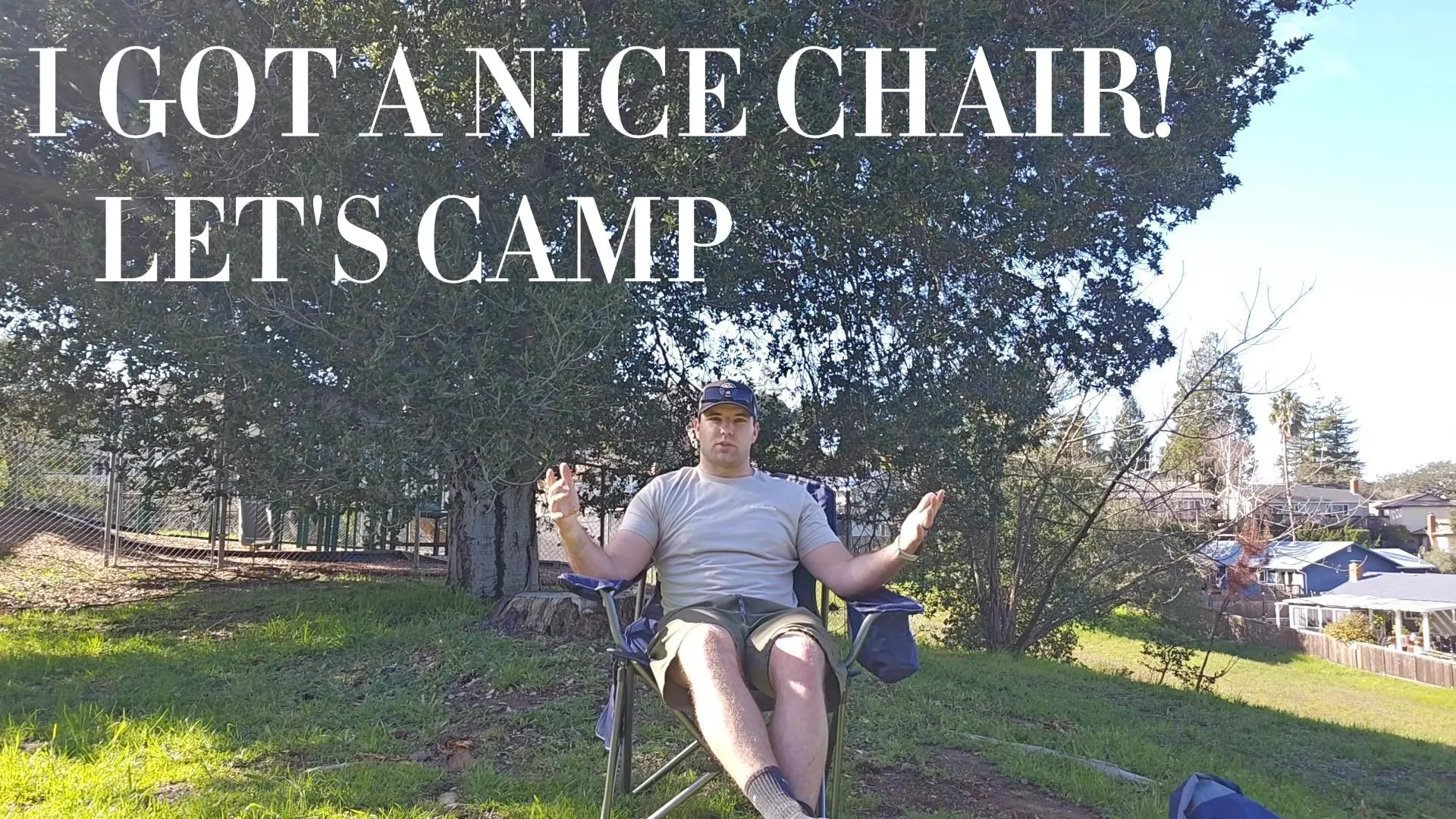 Folding Camping Chair Oversized Heavy Duty Padded Outdoor Chair w/ Cup Holder
