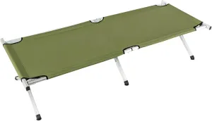 Folding Camping Cot for Adults, Portable Cot Bed with Carrying Bag,Heavy-Duty Sleeping Cots,Compact Cots for Camping Travel Tent Day Bed Outdoor & Home Guest,Max Load 265 LBS,Easy Set-Up,Green