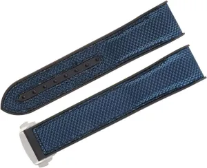 Folding Deployment Clasp Rubber Watch Band For Omega Seamaster Luxury Nylon Silicon Strap Bracelet Accessories