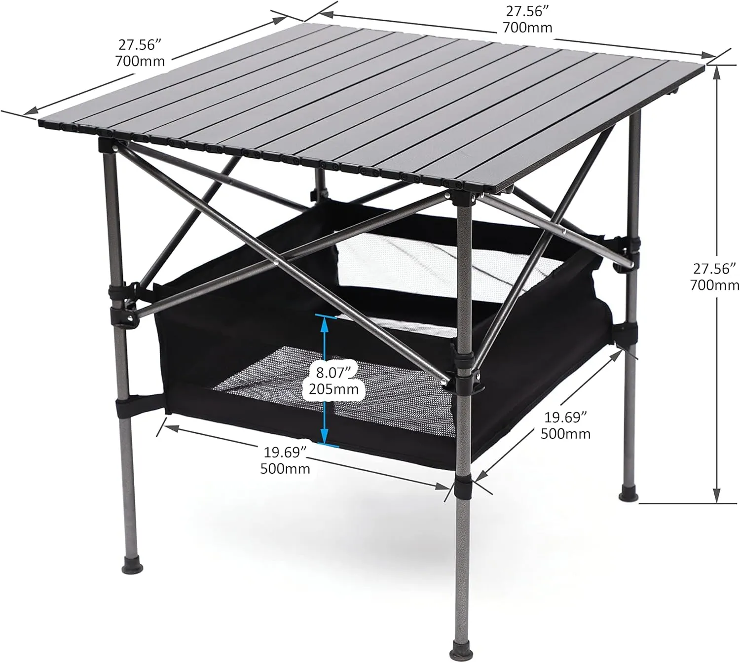 Folding Outdoor Table and Chairs Set for Indoor, Outdoor Camping, Picnics, Beach,Backyard, BBQ, Party, Patio (3, 4)