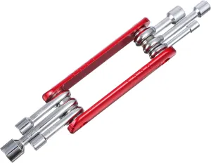 Folding Socket Wrench Set Bike Tire Repair Kit 6-in-1 Bike Socket Tool Mechanic Tools