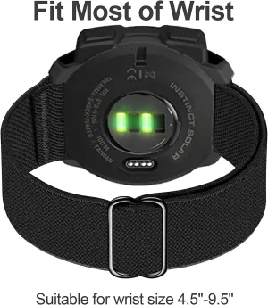 for Garmin Instinct/Instinct 2 Solar Watch Bands, 22mm Soft Elastic Nylon Ultra-light Wristband Stretchy Replacement Strap Men Women for Garmin Instinct Tactical/Esports/Solar/Tide, 3 Pack
