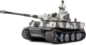 Forces of Valor Waltersons MP-912042B 1/32 Scale Tiger I (Initial Production Model) Heavy Tank Diecast Military Collectible, Winter Snow Camouflage and German Field Grey, 26