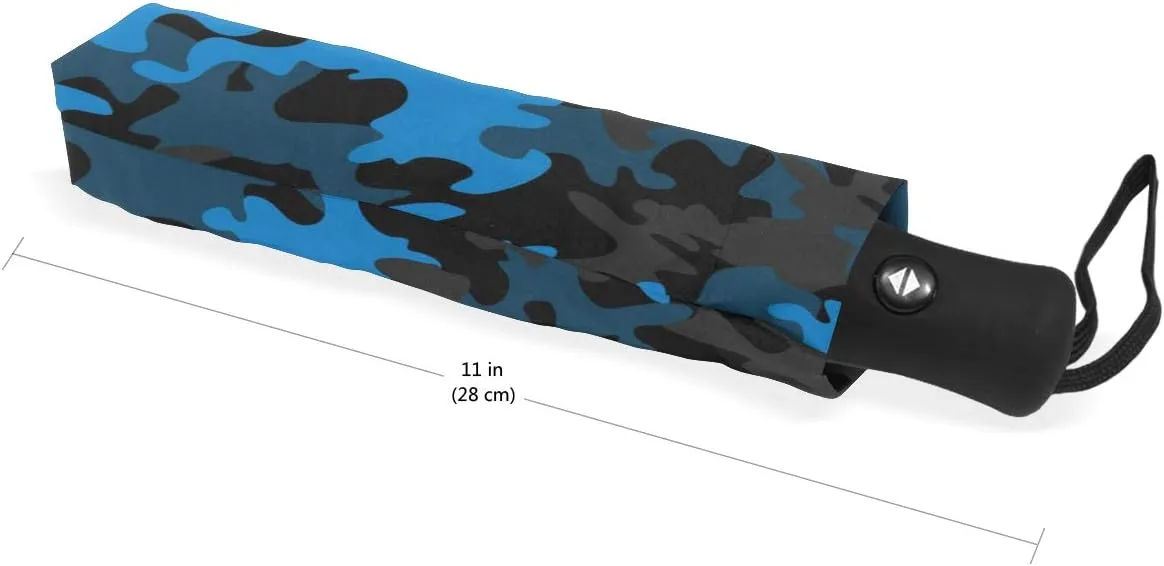 FORMRS Zebra Stripe Umbrella, Auto Open Umbrella Compact Folding Sun Rain Protection, Windproof for Kids Women Men