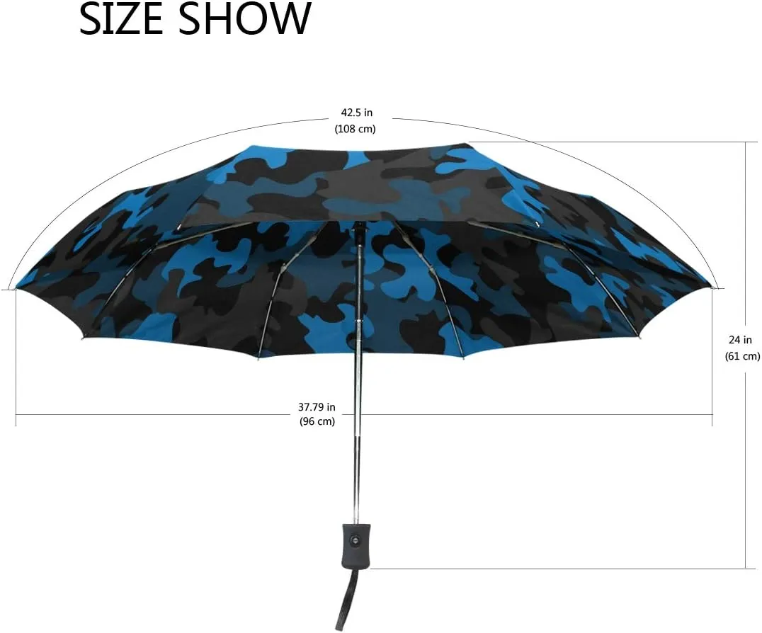 FORMRS Zebra Stripe Umbrella, Auto Open Umbrella Compact Folding Sun Rain Protection, Windproof for Kids Women Men