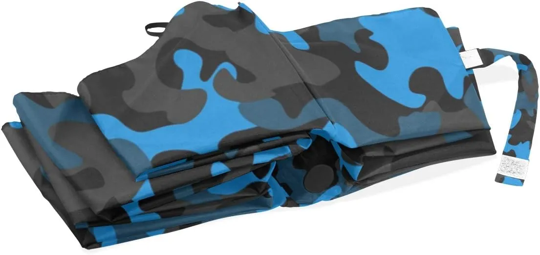 FORMRS Zebra Stripe Umbrella, Auto Open Umbrella Compact Folding Sun Rain Protection, Windproof for Kids Women Men
