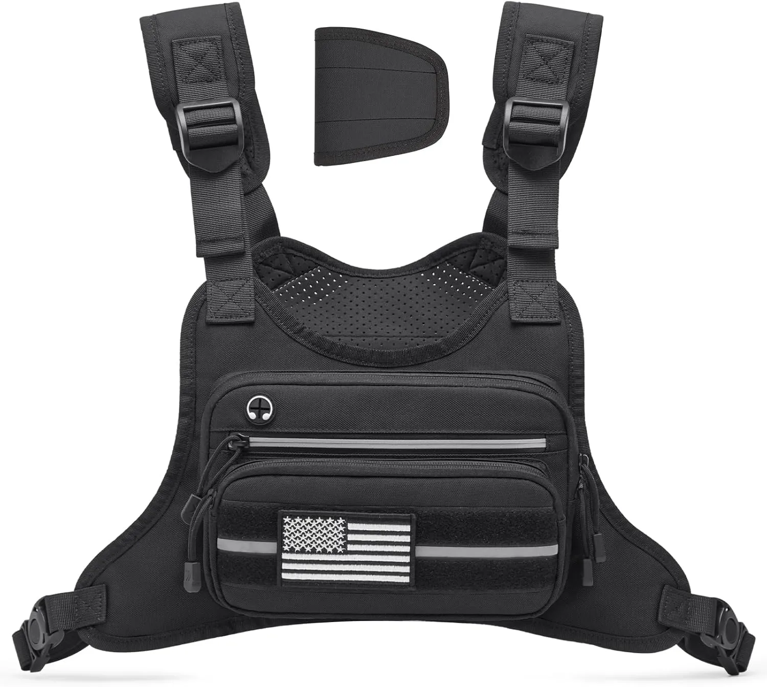 G4Free Tactical Chest Bag for Men, Tactical Quick Access Chest Rig Vest, EDC Chest Pack for Running, Hiking, Cycling