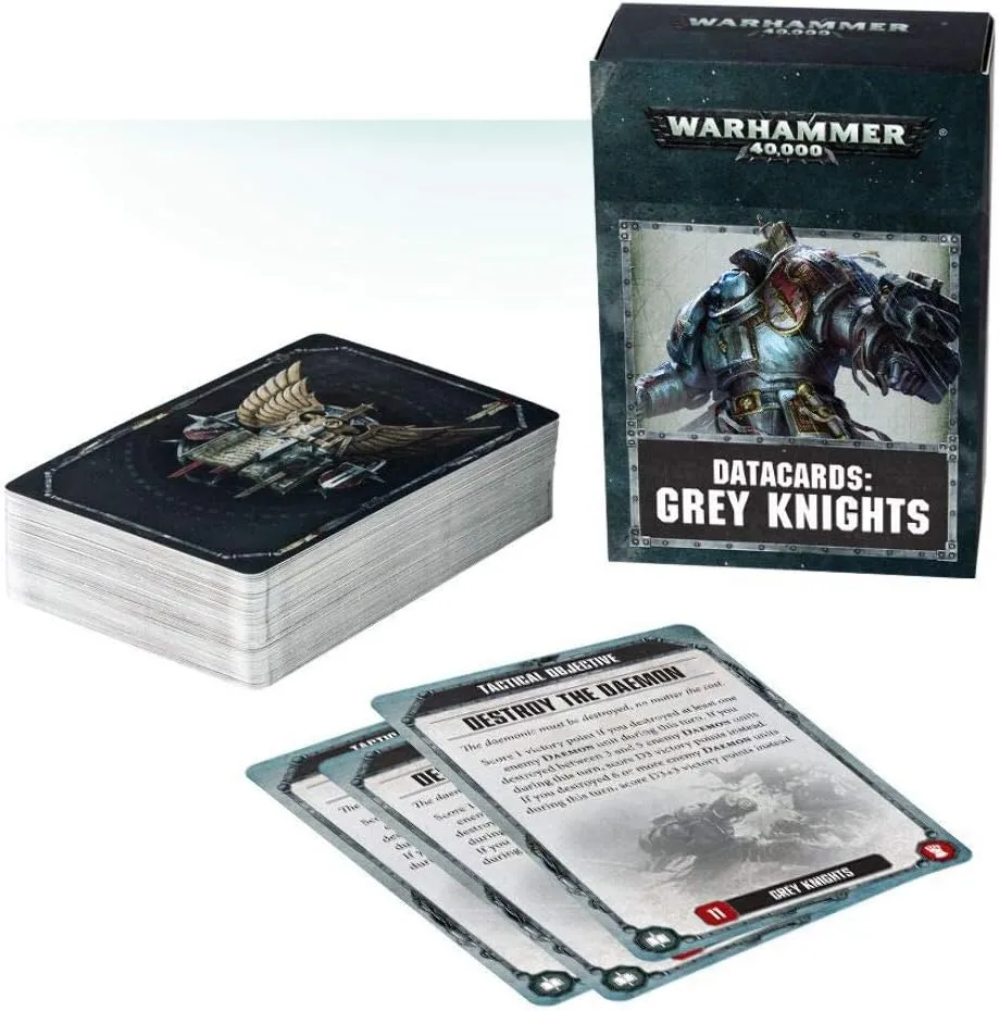 Games Workshop 60220107002 Grey Knights Datacards