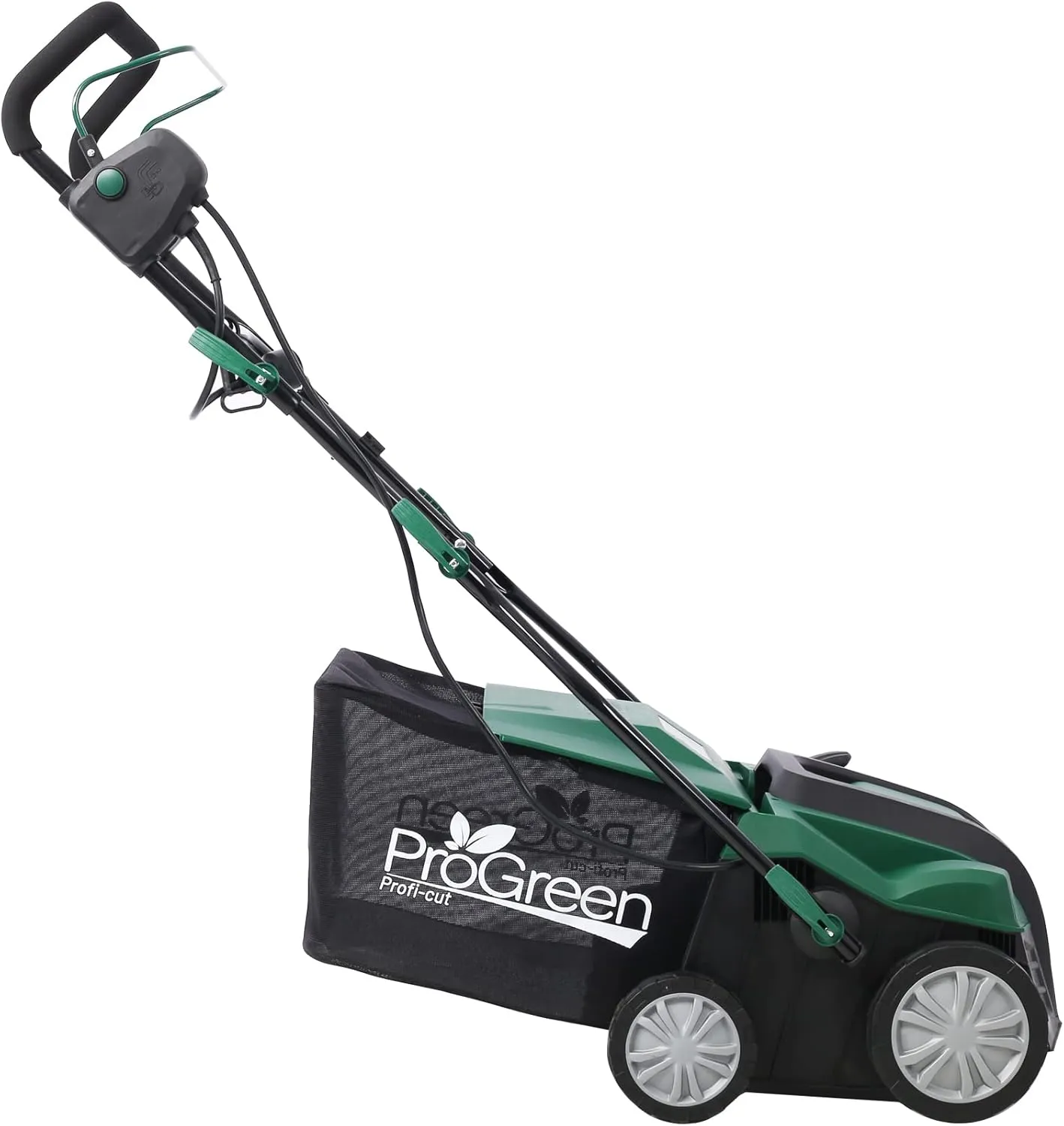 Garden Scarifier, 2-in-1 16INCH Dethatcher Scarifier,15 Amp Electric Lawn Dethatcher,Removable Collection Bag Extra Large 58QT