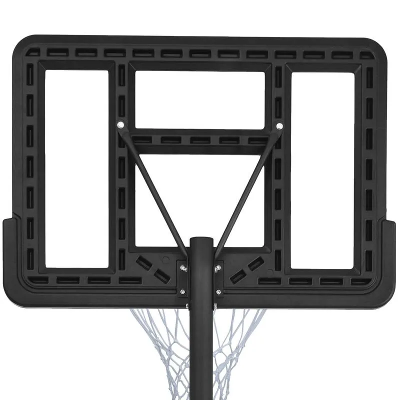 Glow & Shoot: Adjustable Portable Basketball Hoop for All Ages