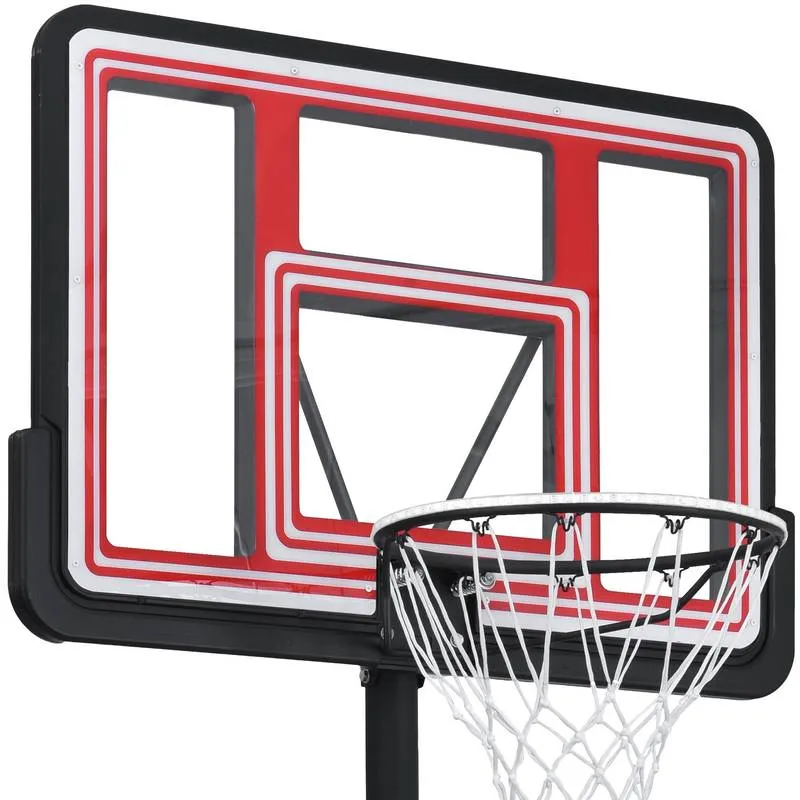 Glow & Shoot: Adjustable Portable Basketball Hoop for All Ages