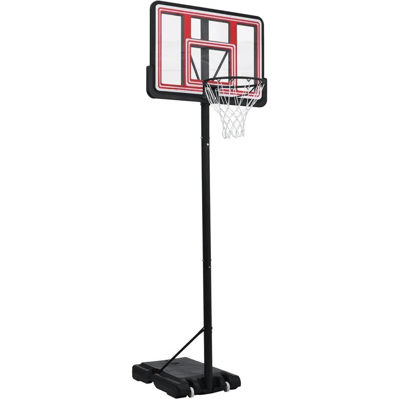 Glow & Shoot: Adjustable Portable Basketball Hoop for All Ages
