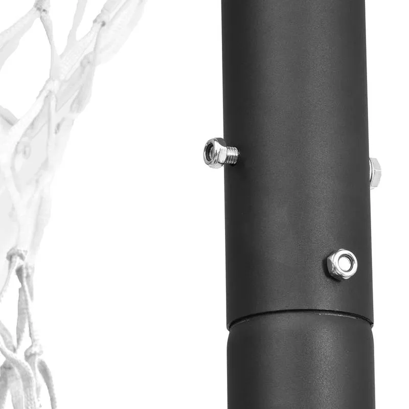 Glow & Shoot: Adjustable Portable Basketball Hoop for All Ages
