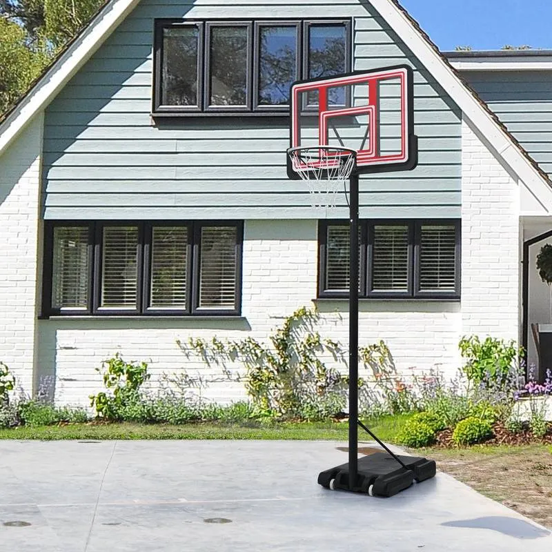 Glow & Shoot: Adjustable Portable Basketball Hoop for All Ages