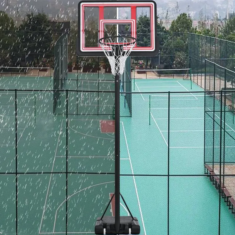 Glow & Shoot: Adjustable Portable Basketball Hoop for All Ages