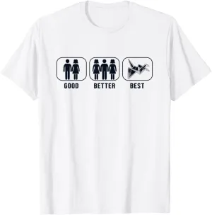 Good Better Best Origami Owl Paper Crane Folding Origami T-Shirt