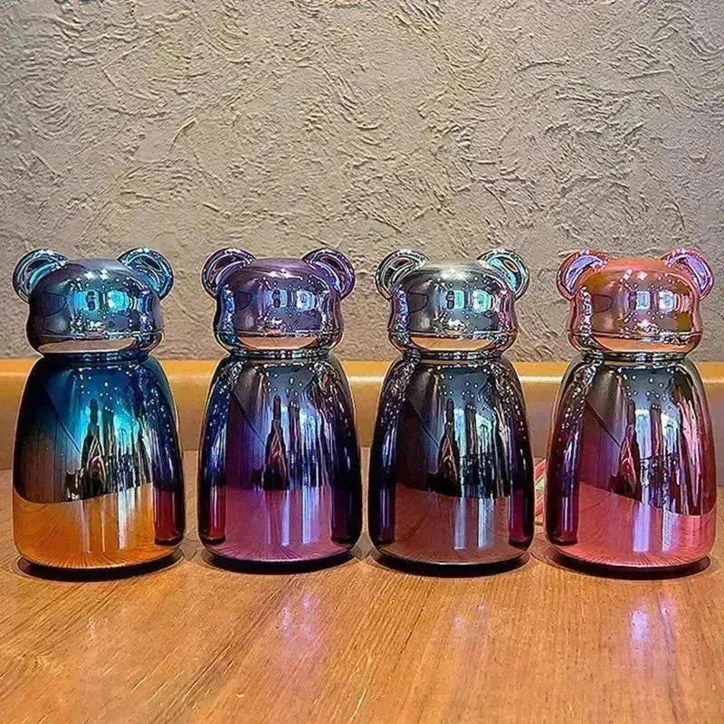 Gradient Bear Shaped Steel Bottle (460 ml)