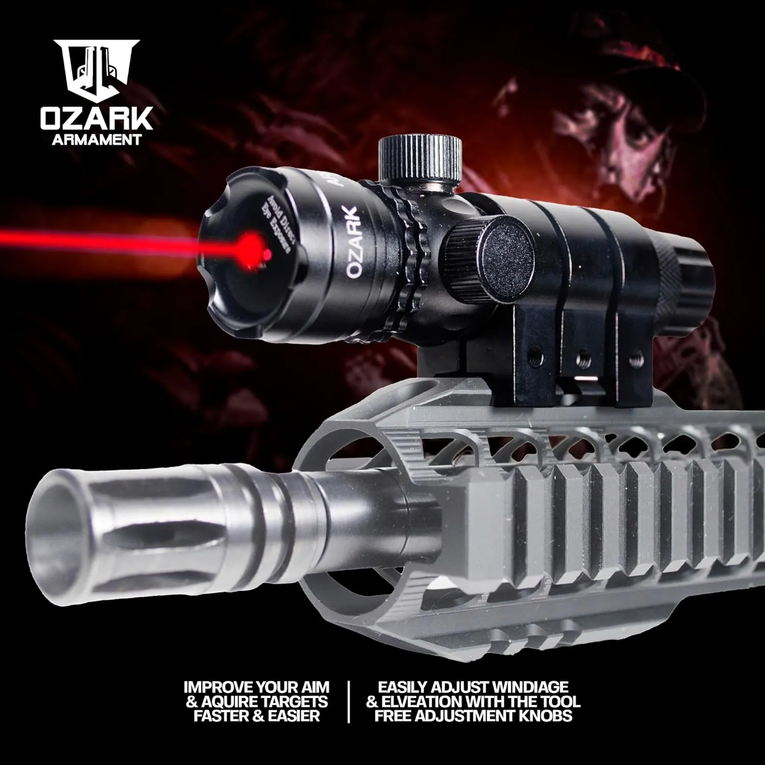 Green Laser for Rifle - Gun Laser Sight for Rifles with Picatinny Rail - Picatinny Laser Sight for Rifles & Laser Sight for Shotgun - Picatinny Rail Mount Included with Each Tactical Laser for Rifle