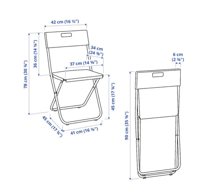 GUNDE - Folding chair,